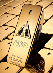 Paco Rabanne 1 Million Elixir Intense packaging shot for gifting or luxury.