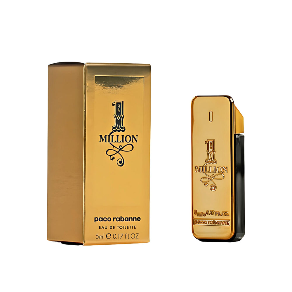 Paco Rabanne 1 Million mini bottle front view for travel-friendly scent.