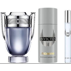 Paco Rabanne Invictus gift set travel spray for on-the-go freshness