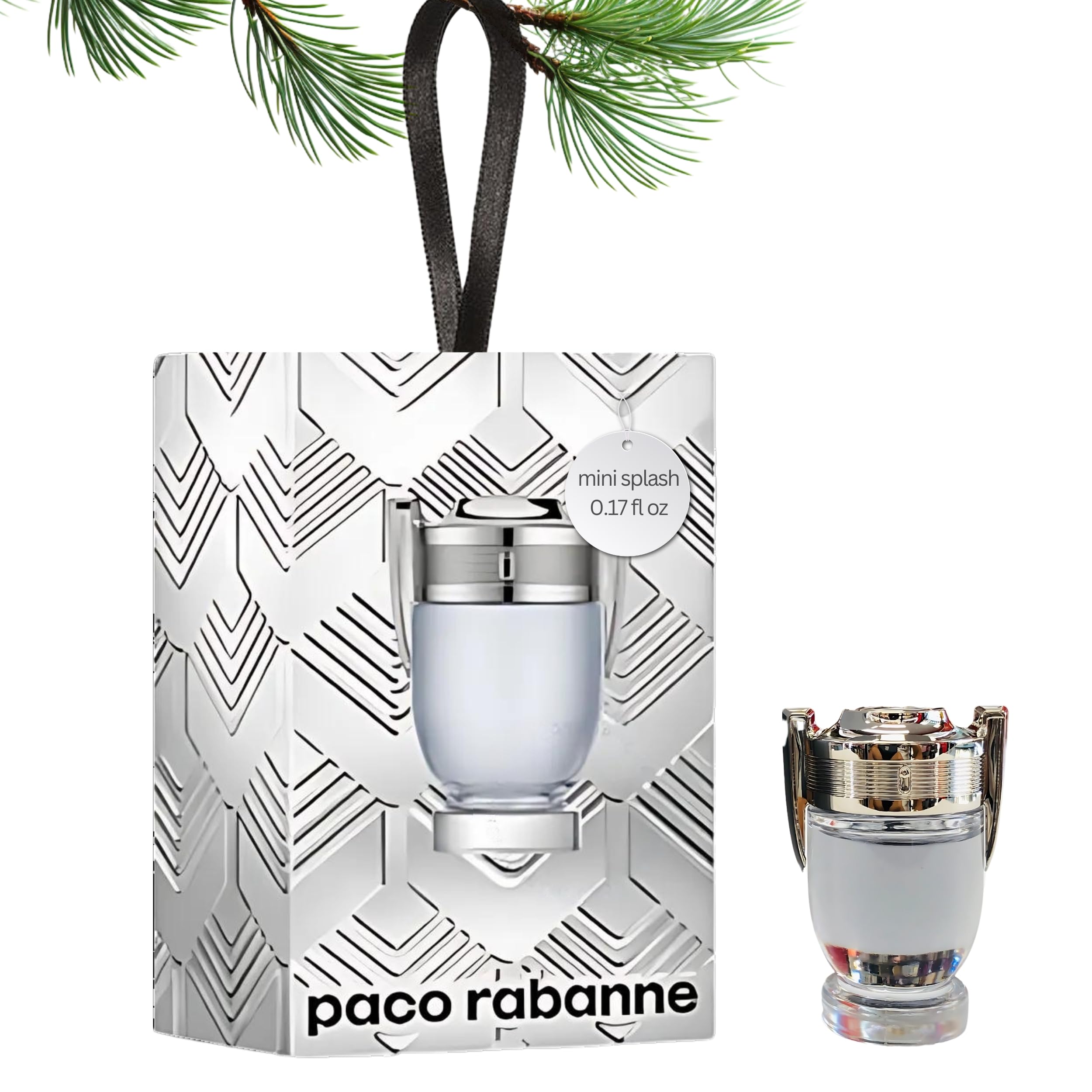 Paco Rabanne Invictus mini splash bottle for on-the-go fragrance use