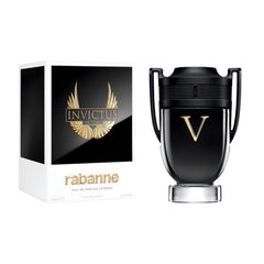 Paco Rabanne Invictus Victory bottle close-up for bold evening fragrance