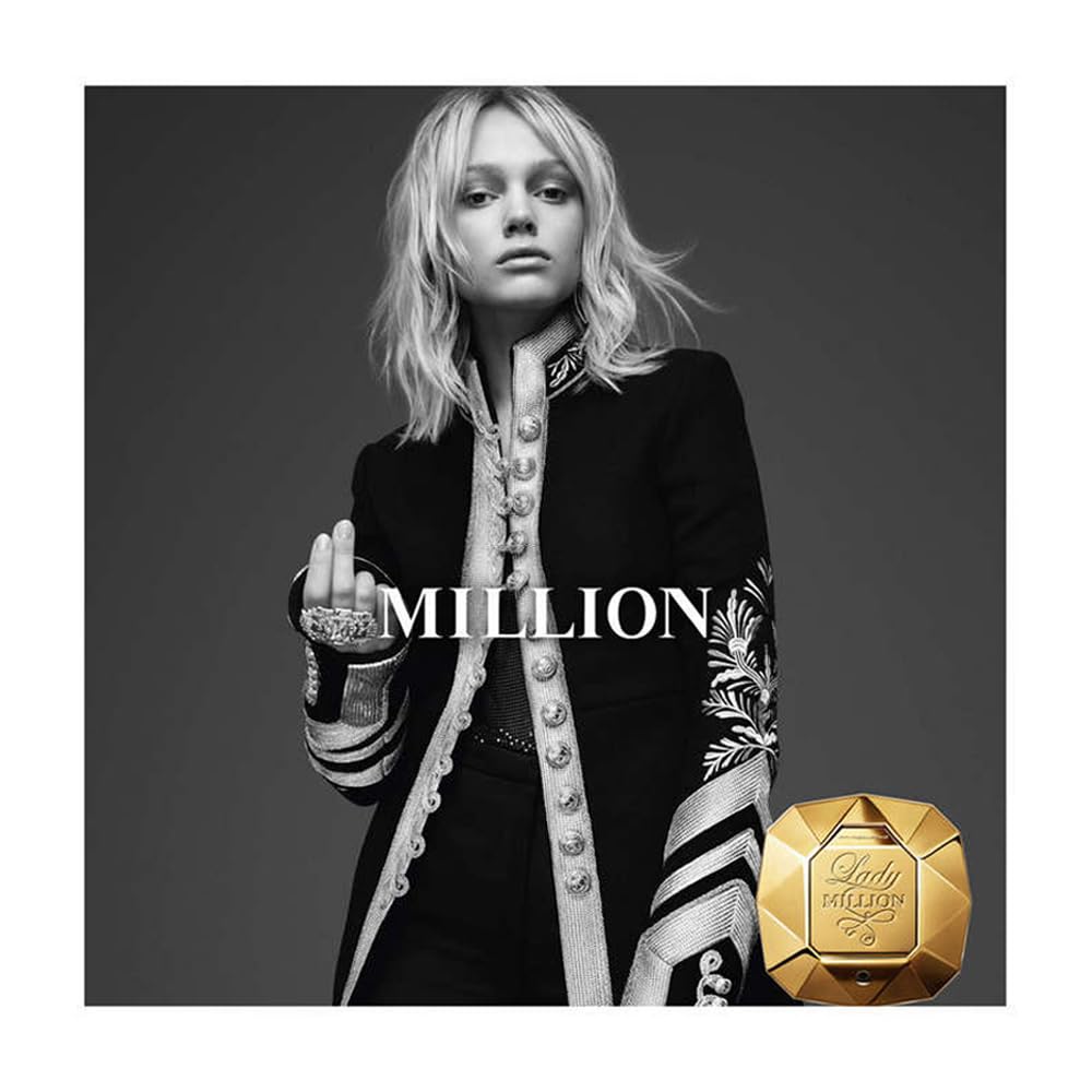 Paco Rabanne Lady Million heart-notes flowers closeup—romantic floral bouquet for date night.