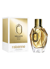 Paco Rabanne Million Gold refill symbol emphasizes eco-friendly convenience