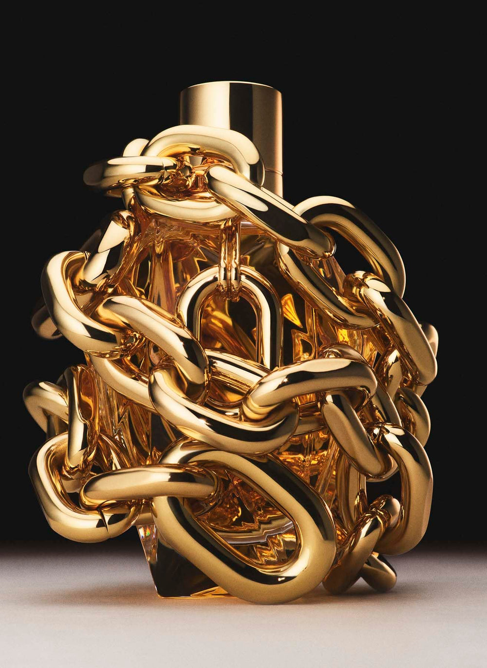 Paco Rabanne Million Gold bottle design enhances vanity displays