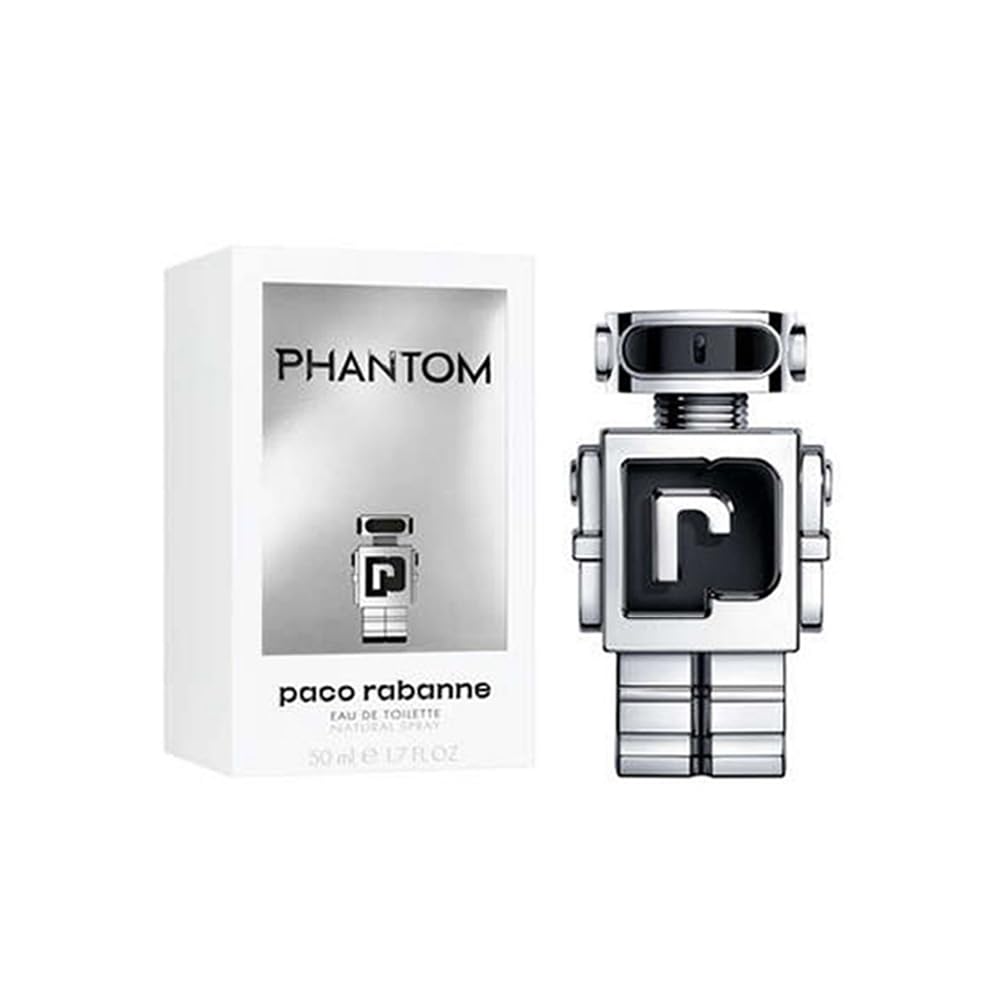 Paco Rabanne Phantom bottle close-up highlighting sleek design and lavender-vanilla notes