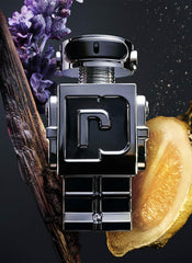 Paco Rabanne Phantom spray mist captures vibrant lemon kick and lavender balance for daily refresh