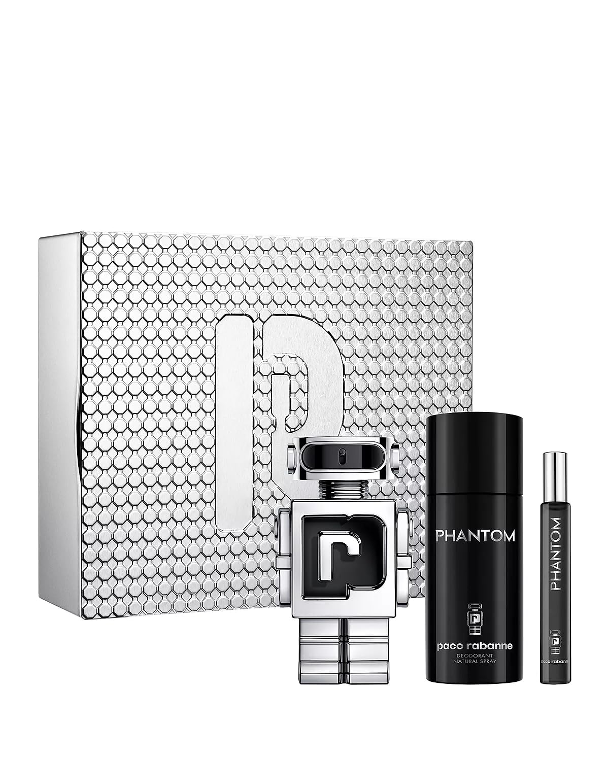 Paco Rabanne Phantom tin-set bottle for a bold daily scent ritual