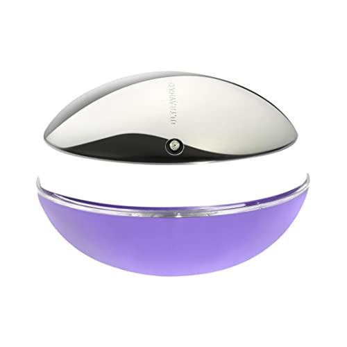 Paco Rabanne Ultraviolet bottle back, elegant packaging presentation.