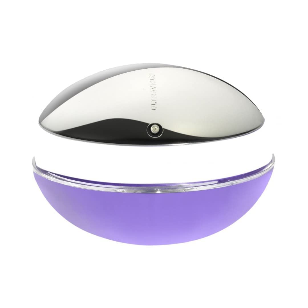 Paco Rabanne Ultraviolet bottle-cap close-up, premium detailing.