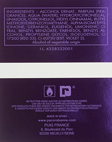 Paco Rabanne Ultraviolet packaging box, gift-ready presentation.