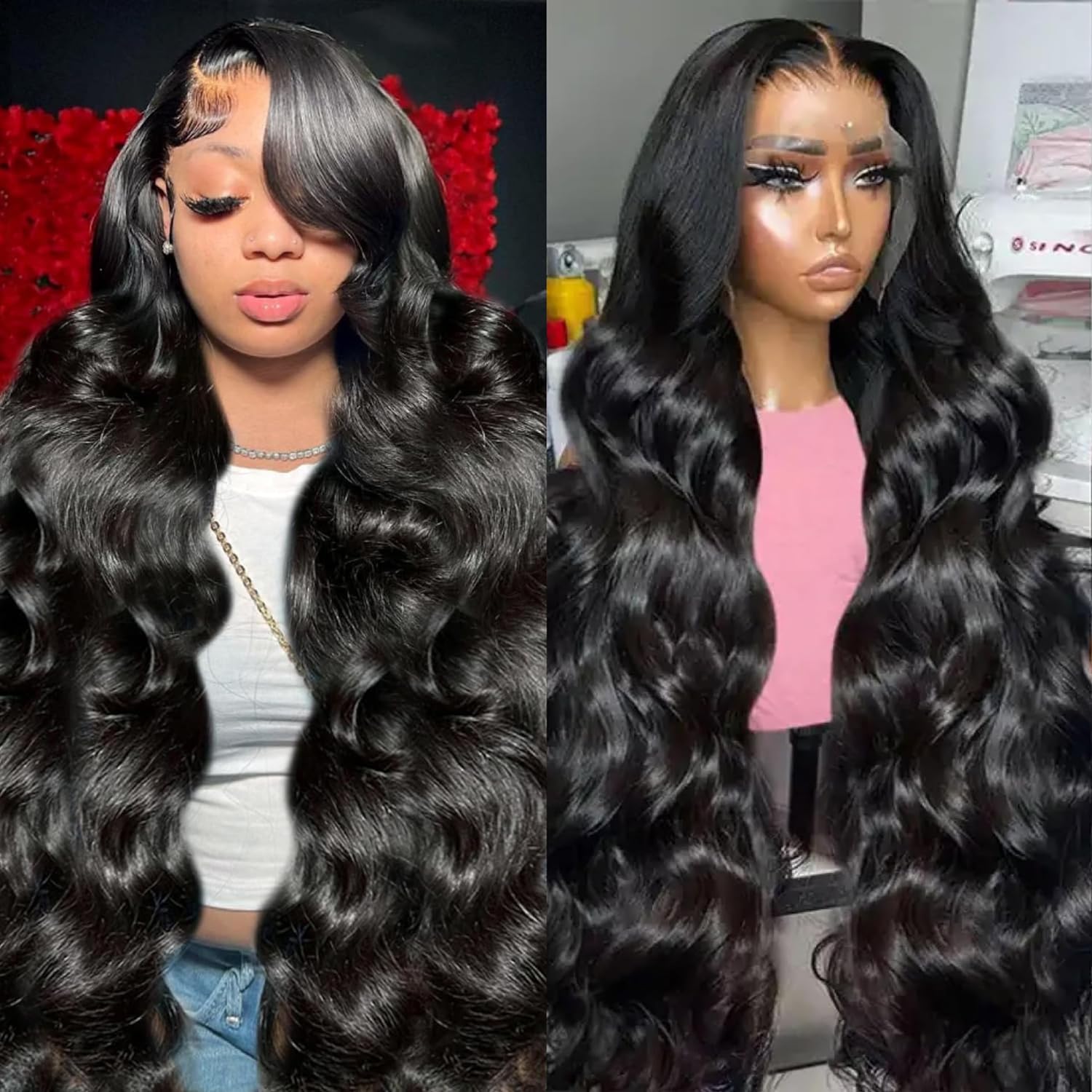 Padise 13x6 HD transparent lace closeup highlights natural scalp appearance and breathability.