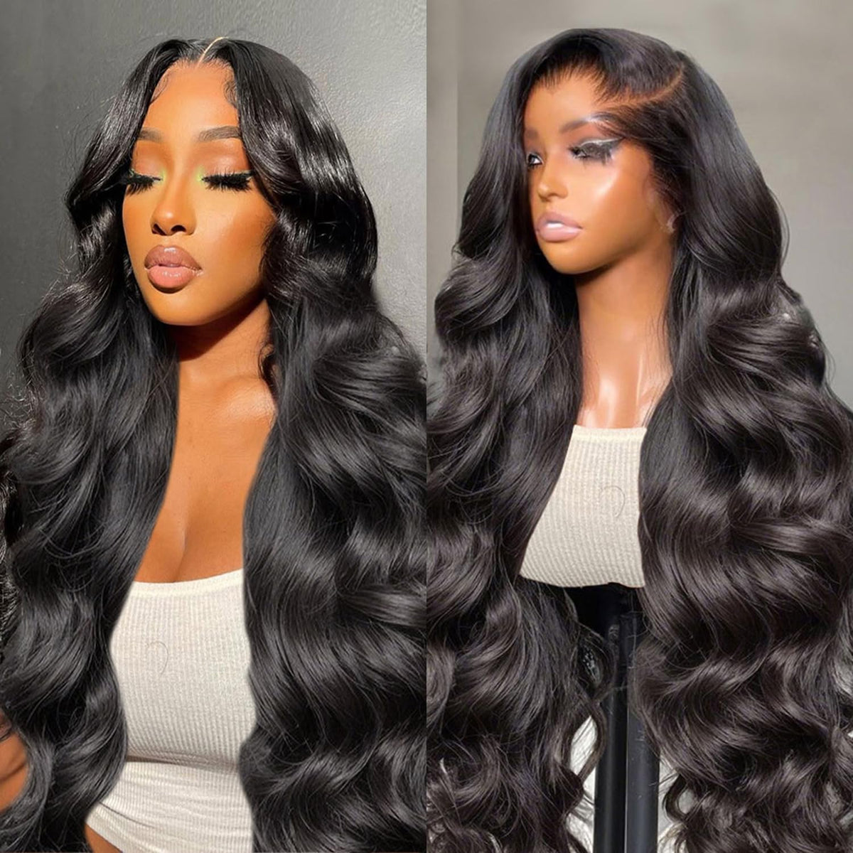 Padise 30-inch lace-front wig with body-wave delivers dramatic length for stylish looks.
