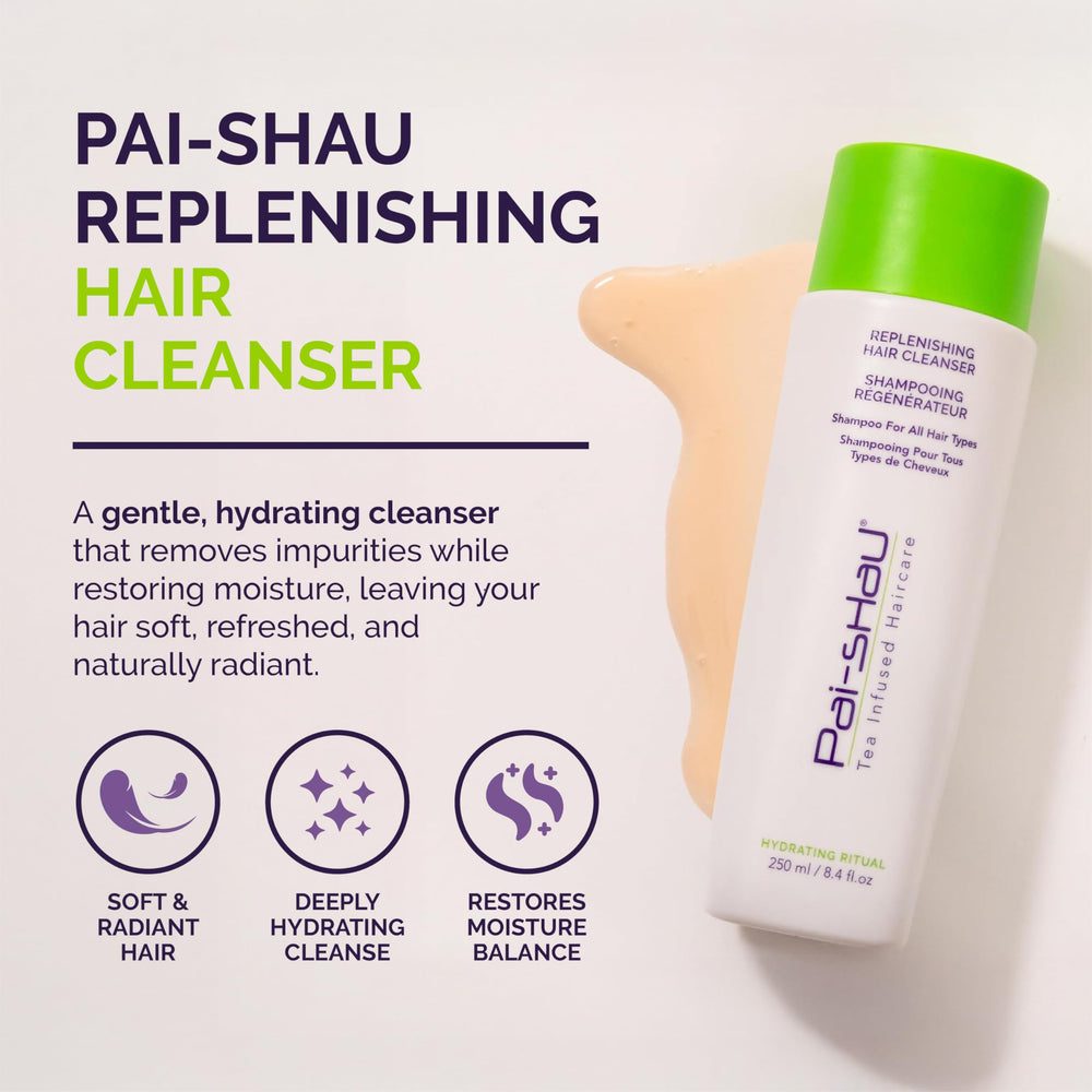Pai-Shau Replenishing Cleanser foam close-up showing gentle daily cleansing