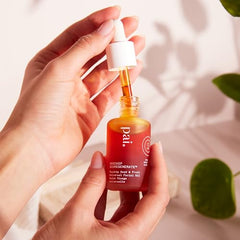 PAI SKINCARE Rosehip oil application on skin demonstrates lightweight, versatile use