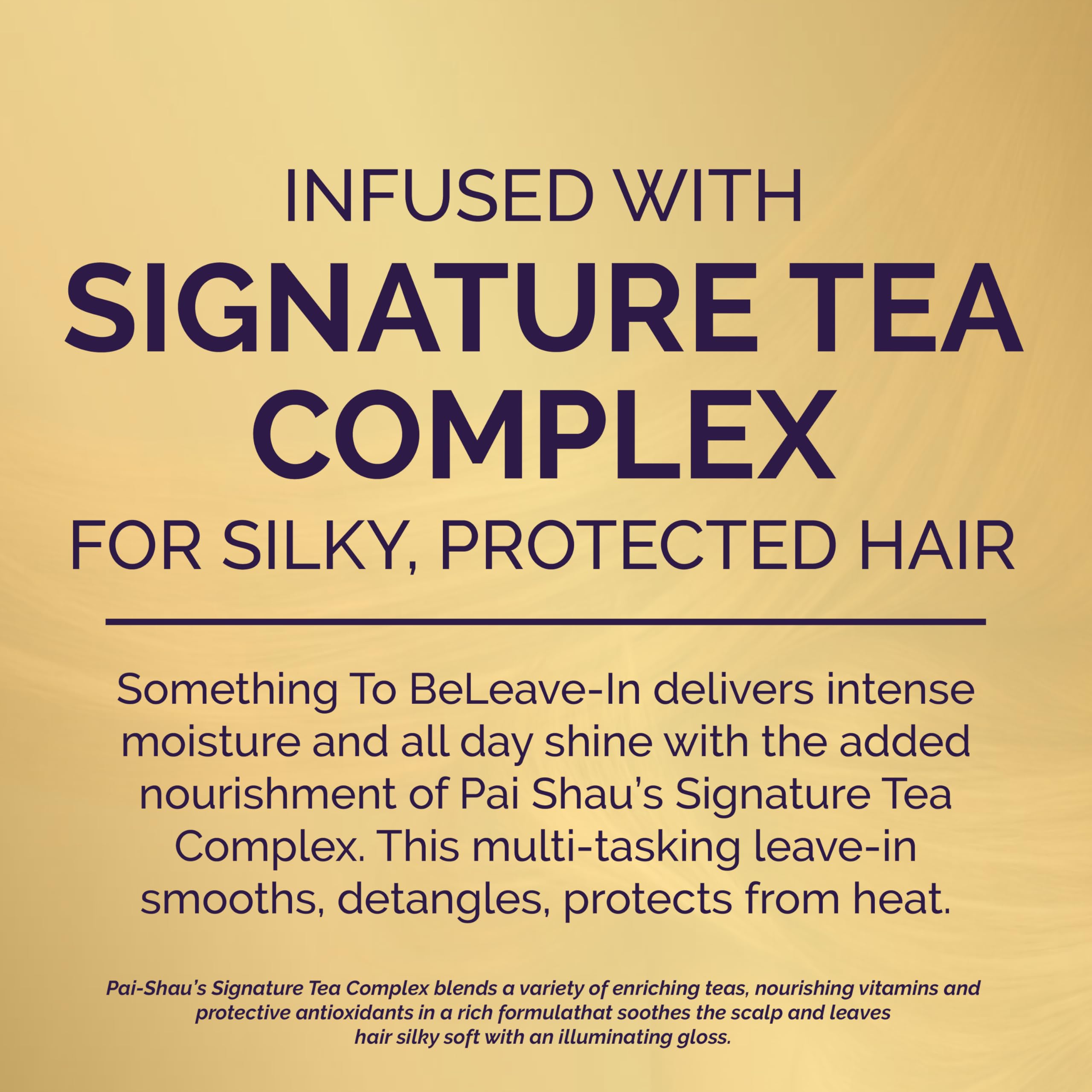 Pai-Shau Something To BeLeave-In bottle protects hair up to 450F during styling.