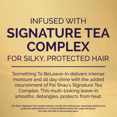 Pai-Shau Something To BeLeave-In bottle protects hair up to 450F during styling.