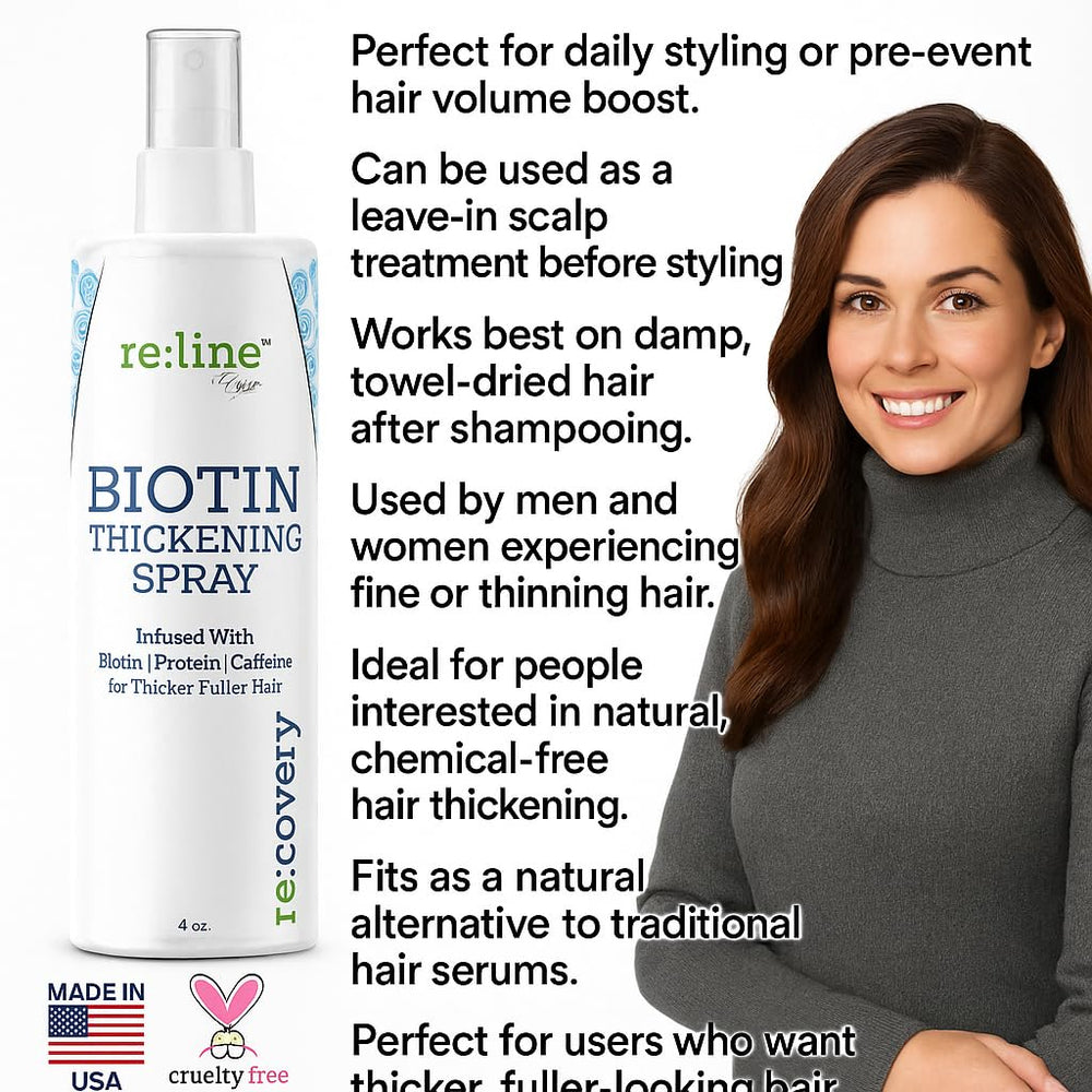 Paisle Botanics Biotin spray demonstrates easy daily styling and texture.
