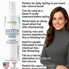Paisle Botanics Biotin spray demonstrates easy daily styling and texture.