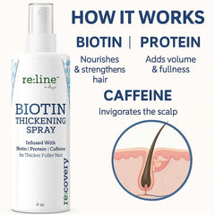 Paisle Botanics Biotin Growth Spray dispenser for targeted application.