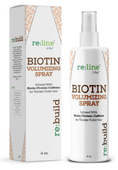 Paisle Botanics Biotin Volumizing Spray application mist for quick styling prep.