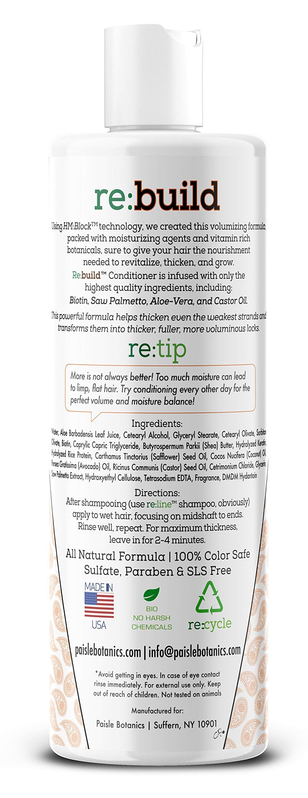 Paisle Botanics routine shot shows easy daily haircare for color-treated hair.