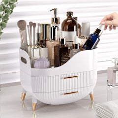 Pajiriona makeup organizer with handle for easy room-to-room transport