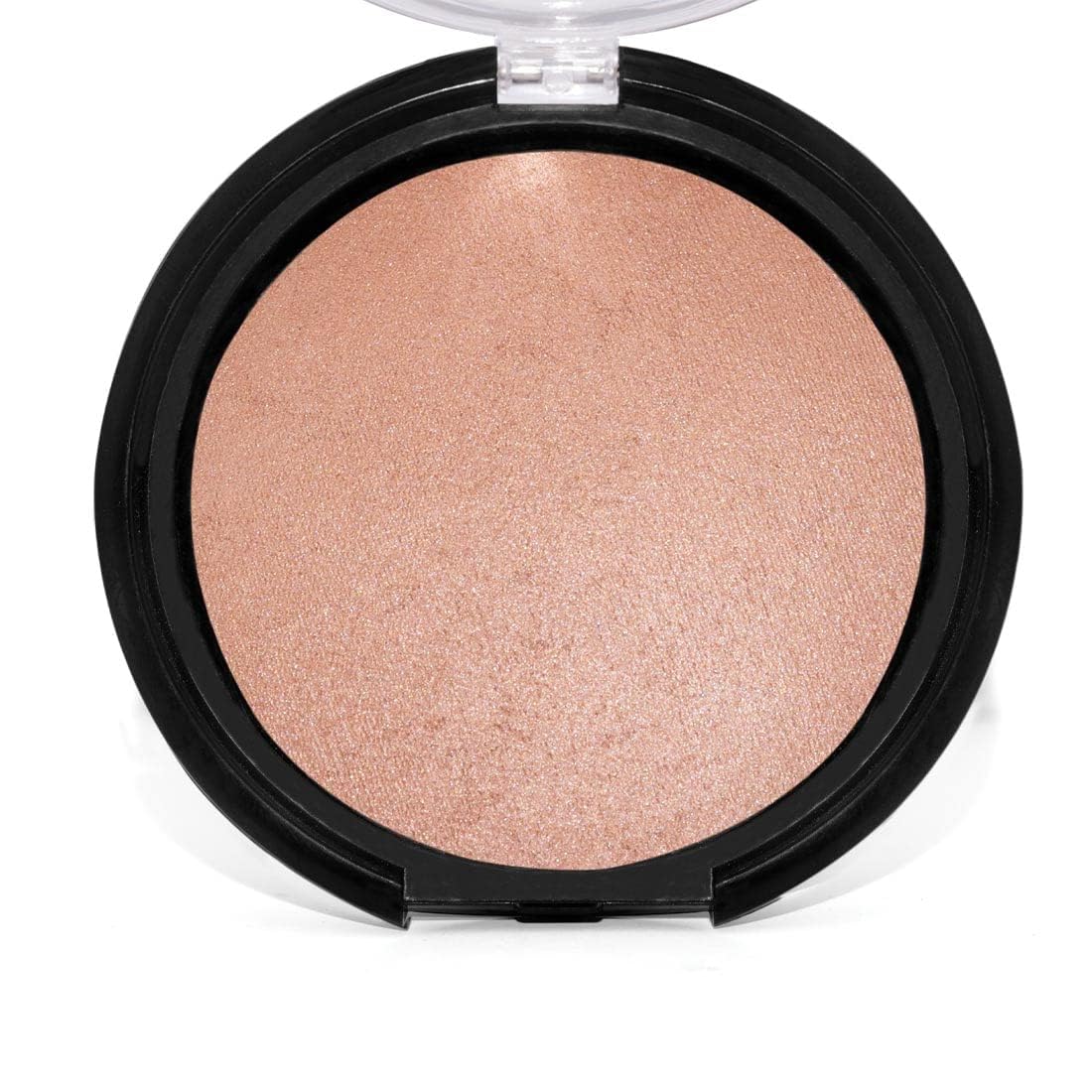 Palladio Baked Bronzer dry application demonstrates subtle natural glow.