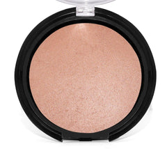 Palladio Baked Bronzer dry application demonstrates subtle natural glow.