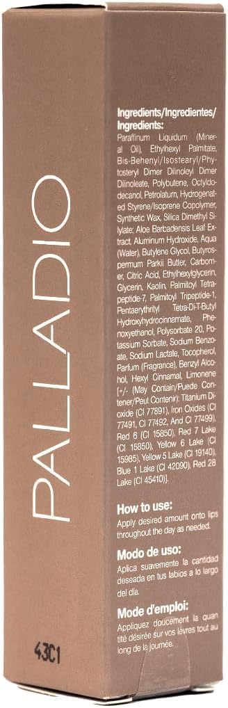 Palladio Butter Balm glossy shine and subtle tint on lips