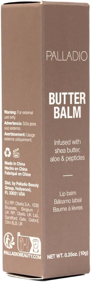 Palladio Butter Balm travel packaging ready for touch-ups