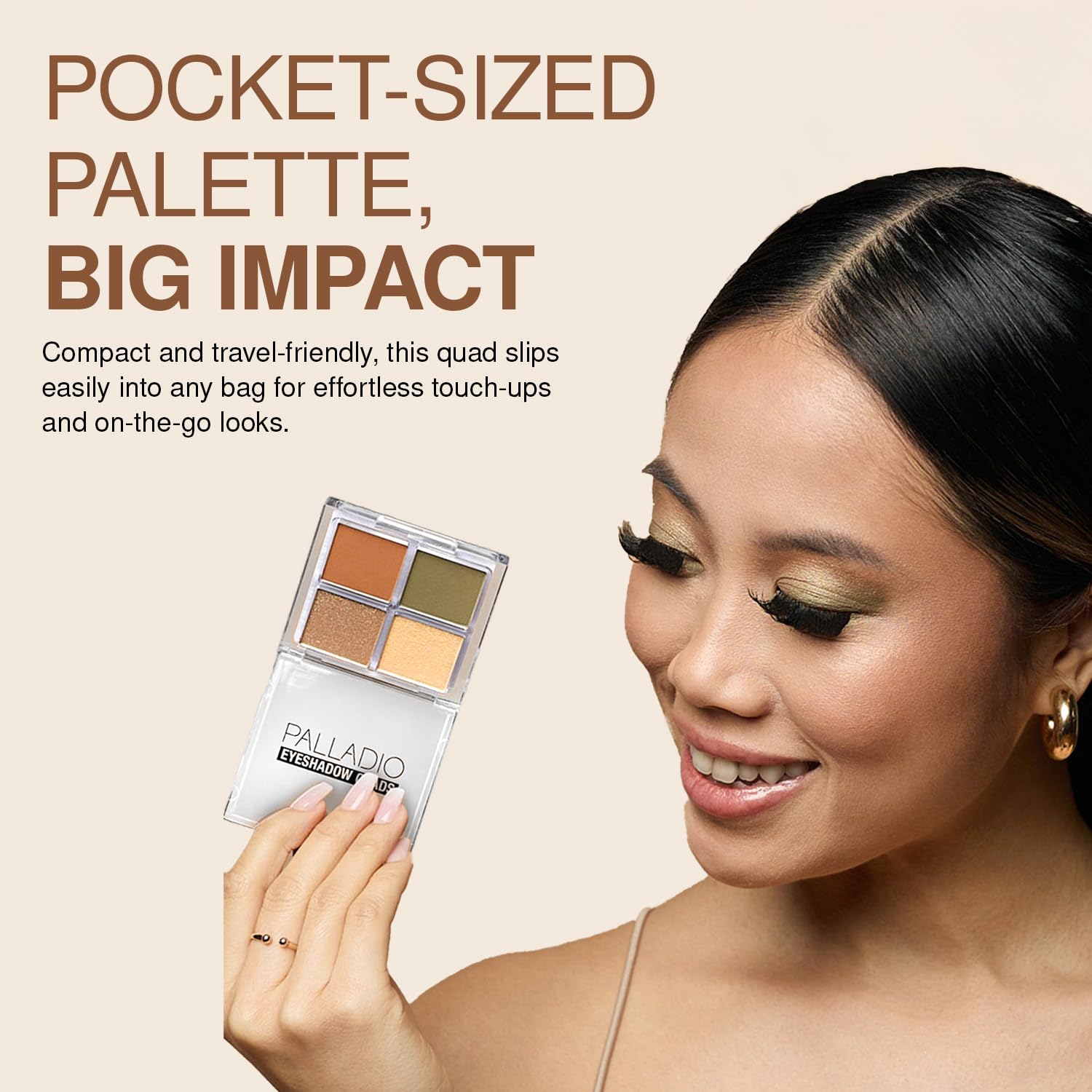 Palladio Eyeshadow Quad four shades palette ready for versatile looks