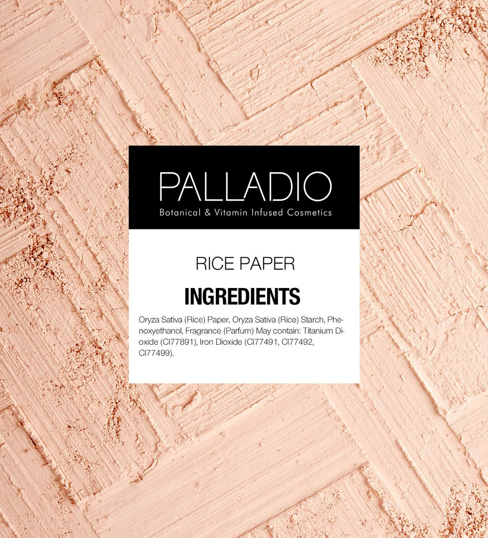 Palladio blotting sheets provide translucent oil-control touch-ups.