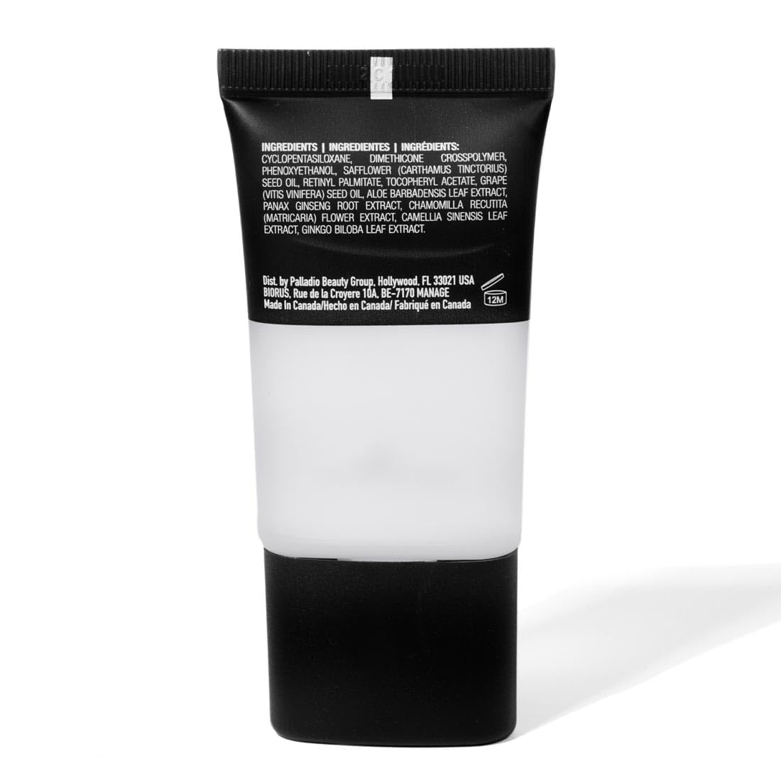 Palladio Foundation Primer cruelty-free packaging signals ethical beauty choices.