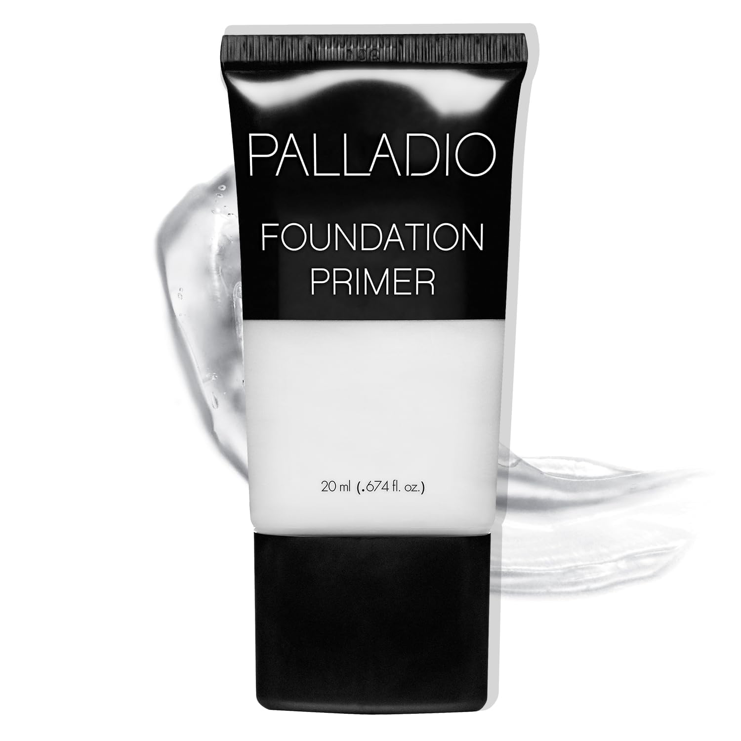 Palladio Foundation Primer close-up shows a silky, lightweight texture for smoother pores.