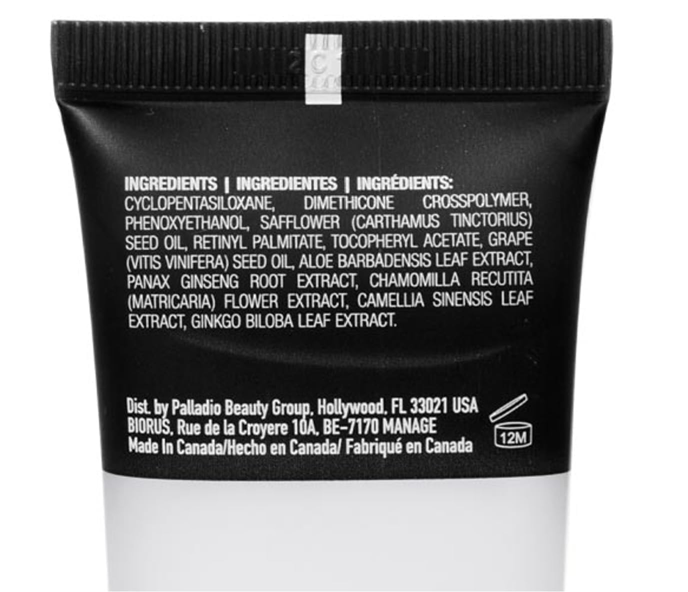 Palladio Foundation Primer vitamin-infused formula supports nourished skin during makeup.