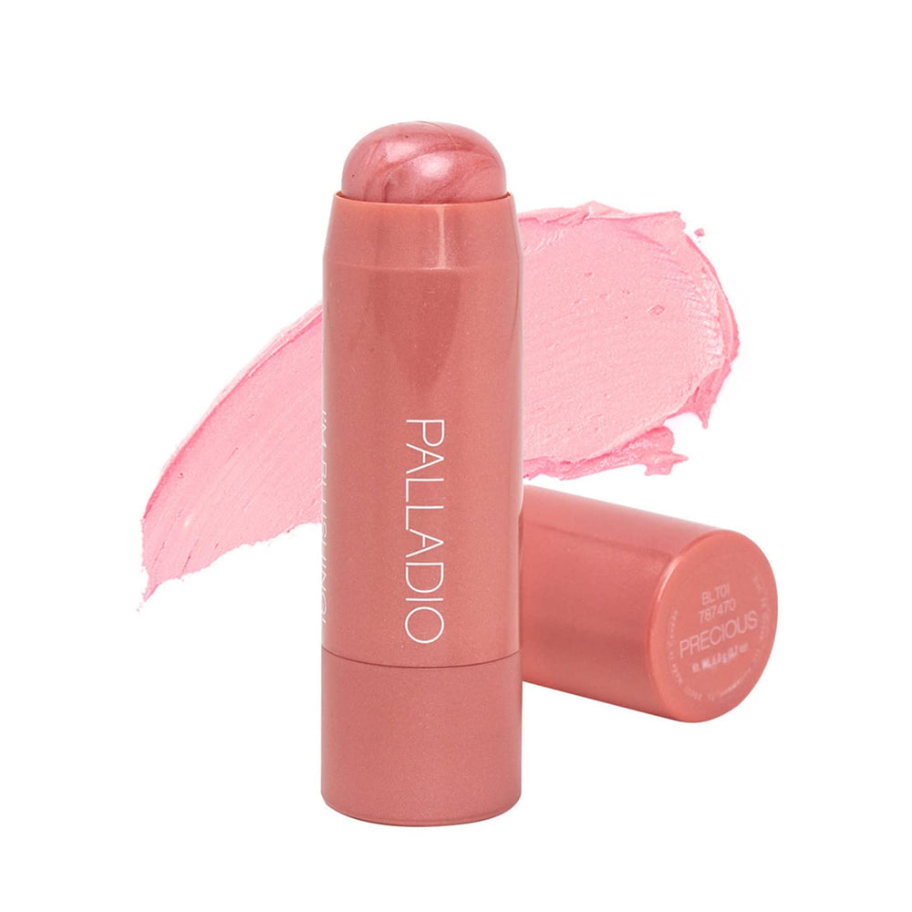 Palladio I'm Blushing 2-in-1 tint compact open for quick color