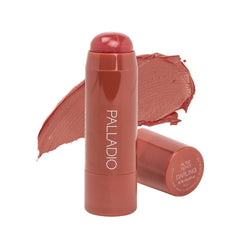 Palladio I'm Blushing 2-in-1 tint swatch showing natural cheek and lip glow.