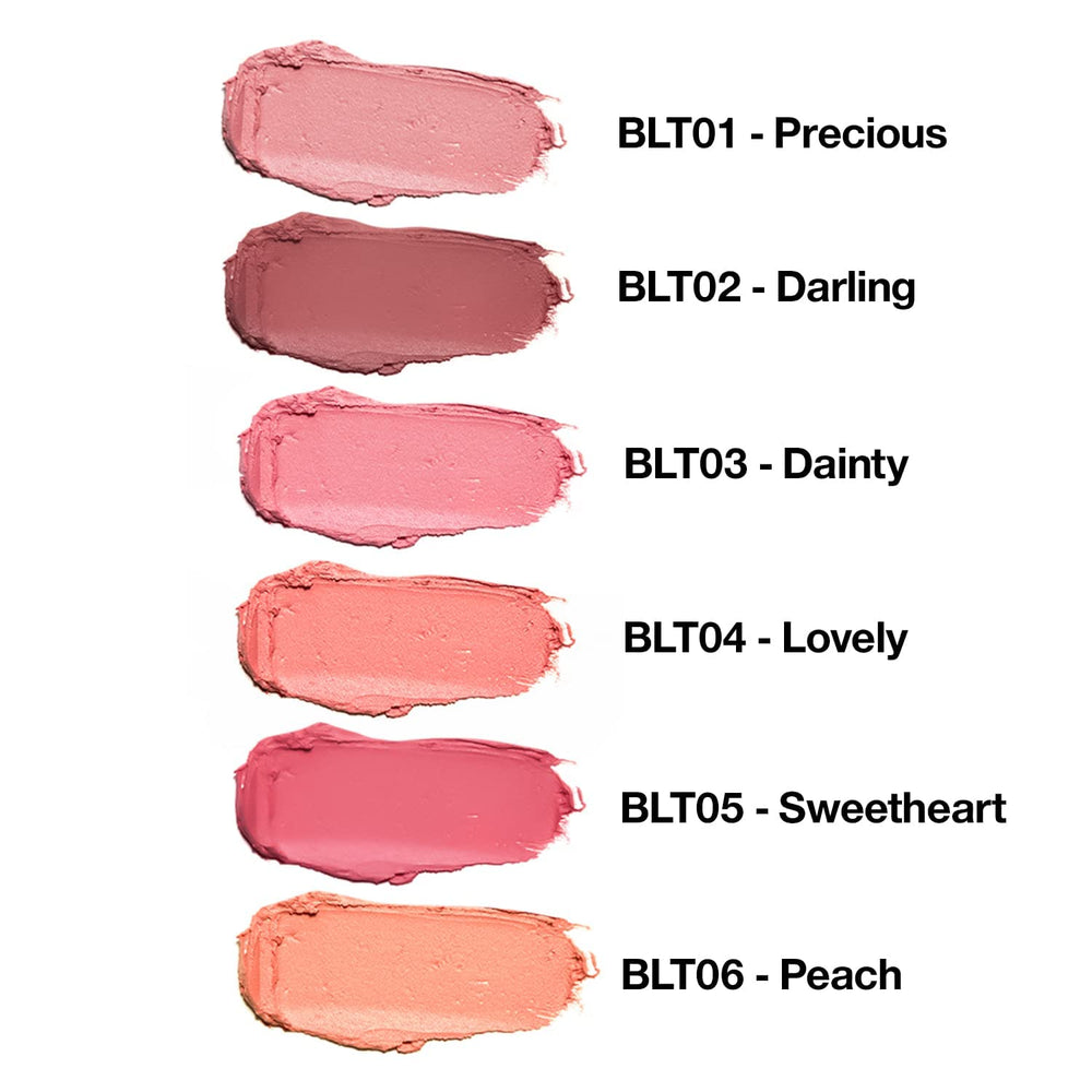 Palladio I'm Blushing application demo shows fingertip blending.
