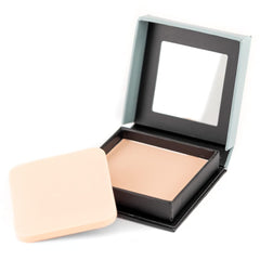 Palladio pressed rice powder natural brush application shows light texture
