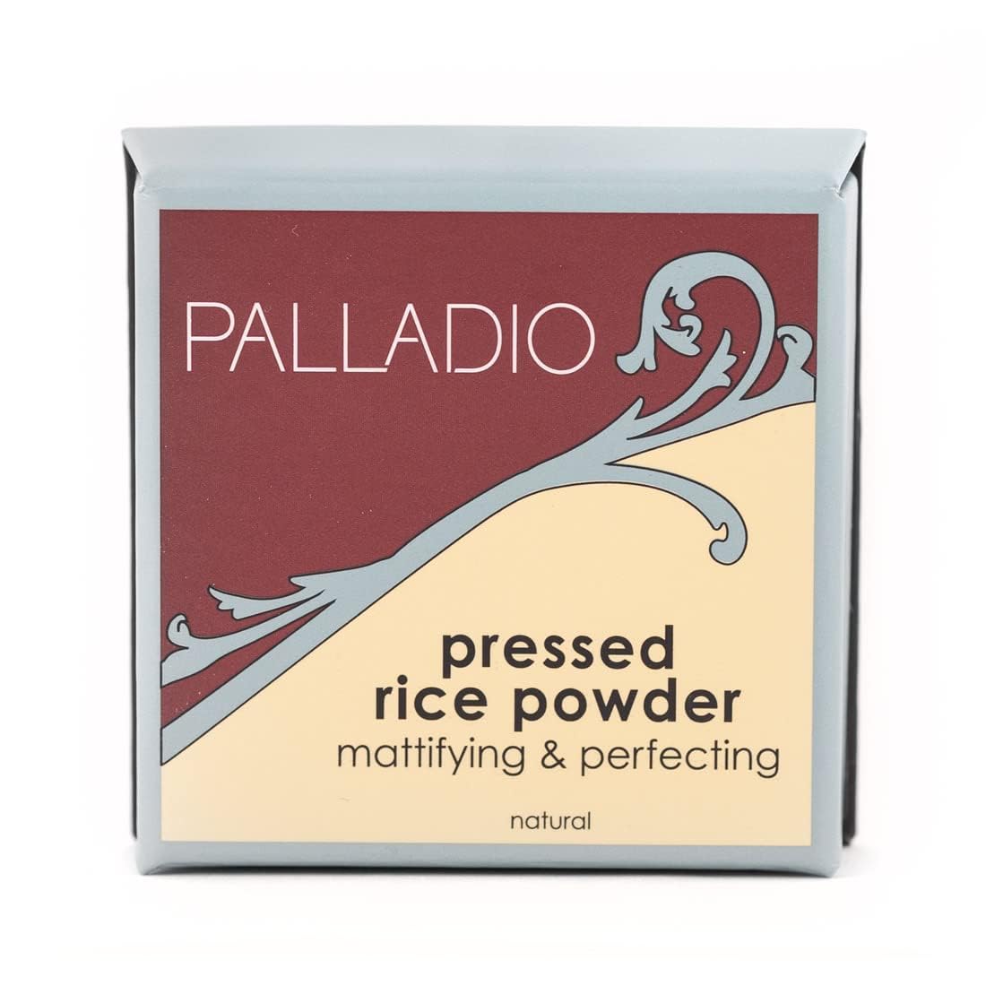 Palladio pressed rice powder natural veil on face for everyday polish