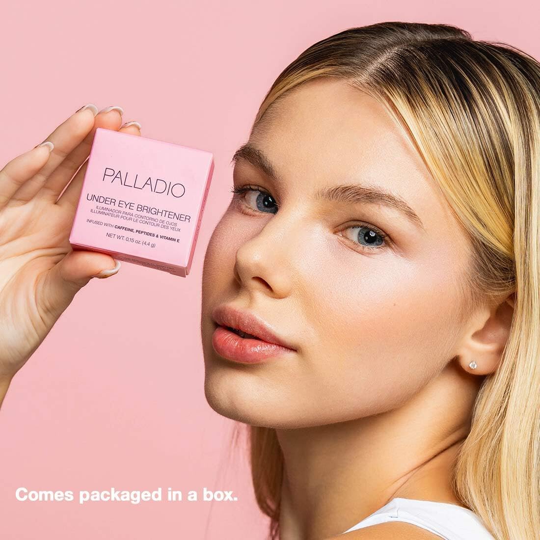 Three shades Soft Pink, Medium Nude, Golden Tan fit diverse skin tones for brightening.