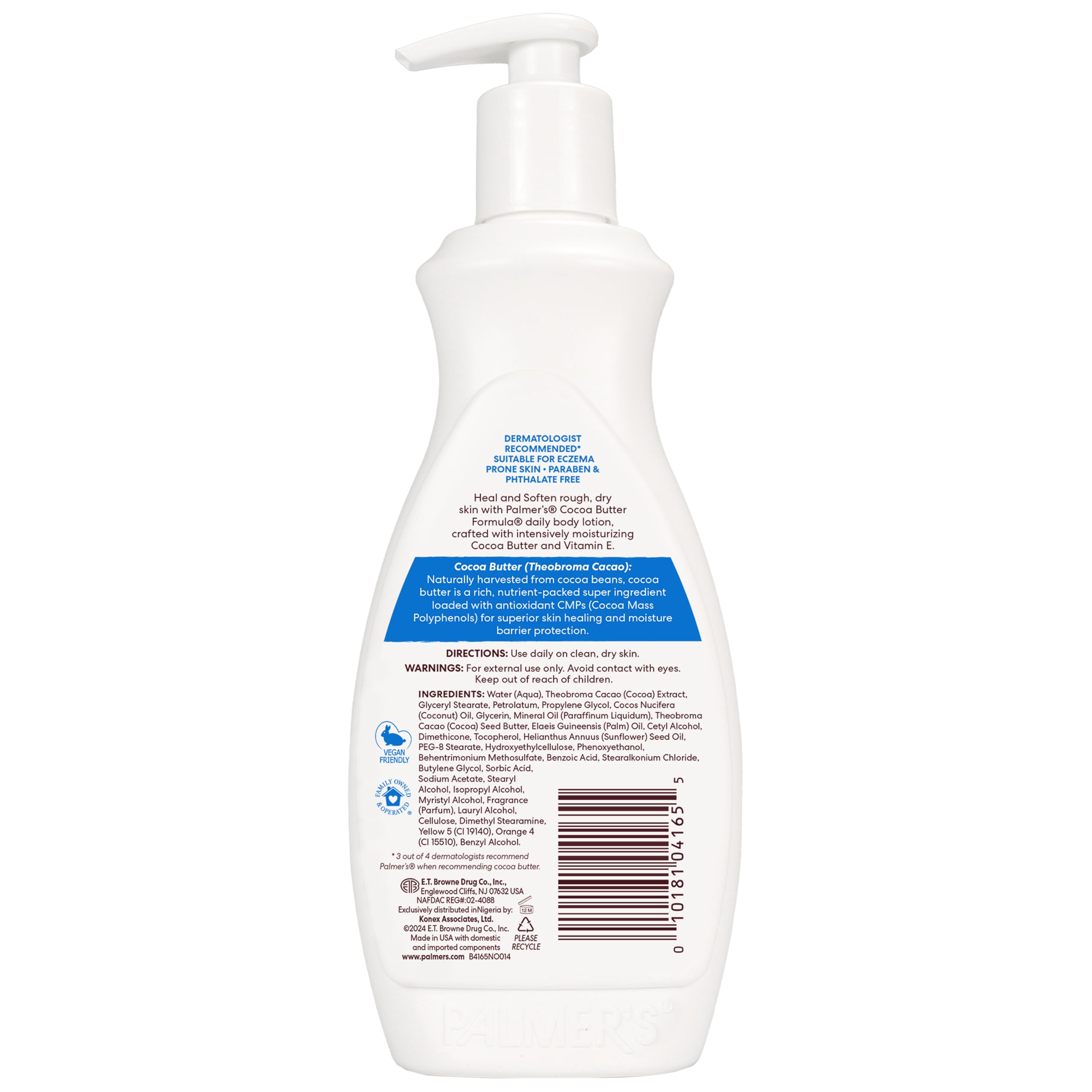 Palmer's lotion on bathroom shelf suggesting daily routine convenience