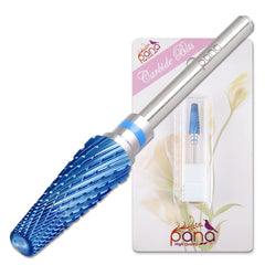 PANA 5-in-1 Pro drill bit blue side view shows compact 1.8 inch design for precise prep.