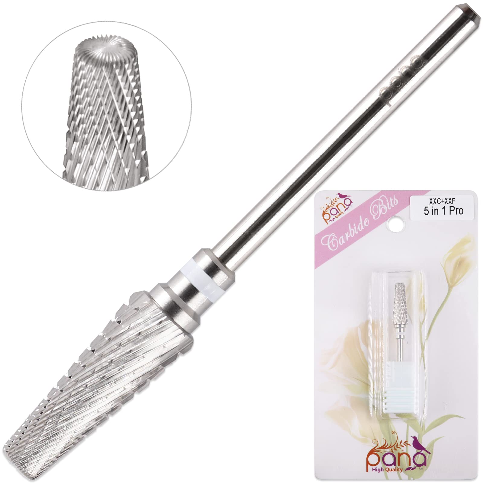 PANA efficient nail-care routine with 5-in-1 design.