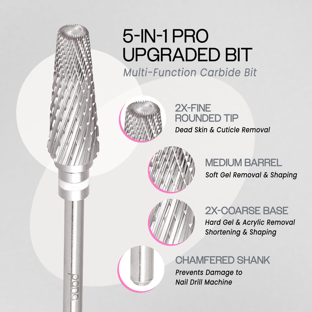 PANA gradient grit from coarse to fine enables controlled shaping.