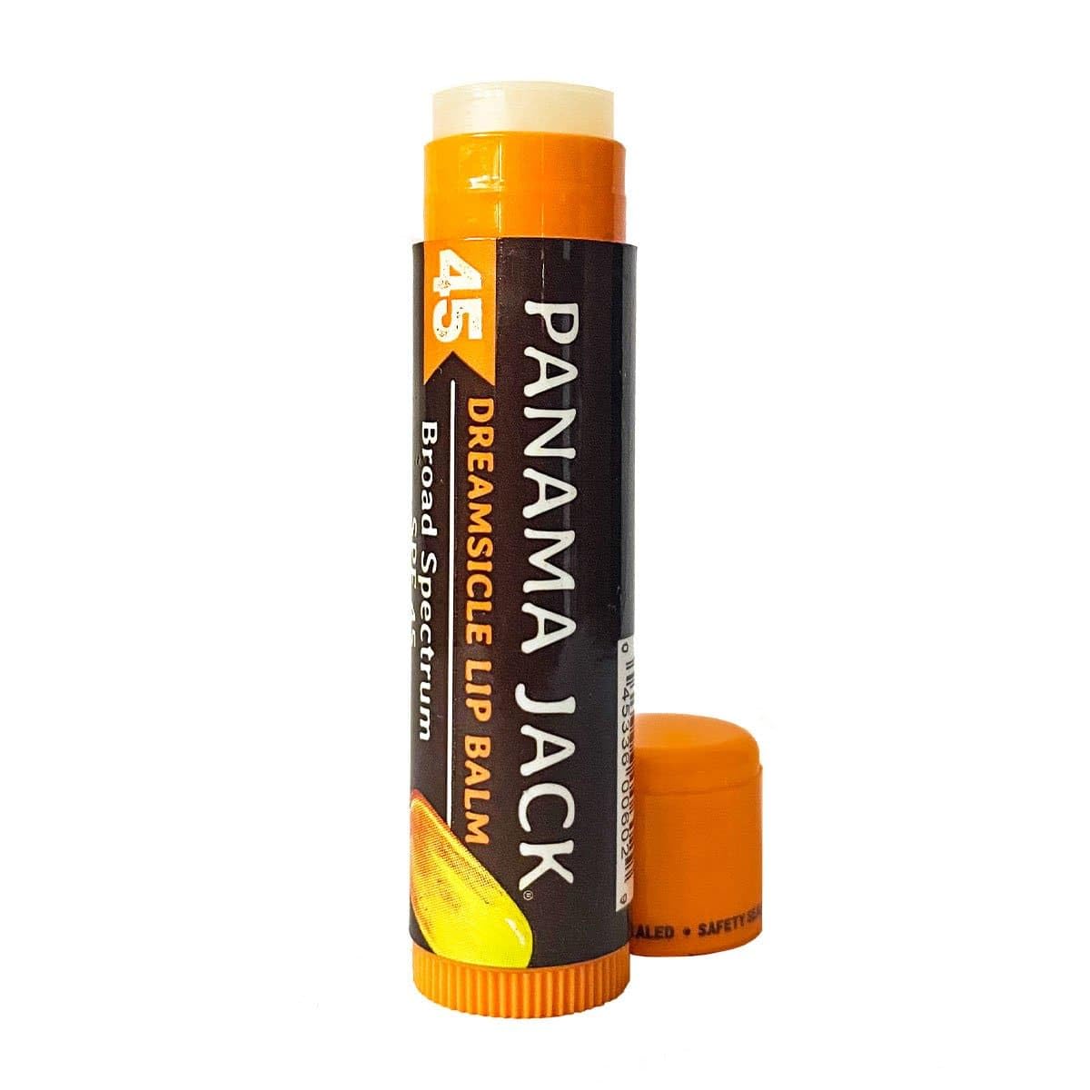 Panama Jack lip balm with adjustable knob, easy-to-grip dispensing for quick reapplication