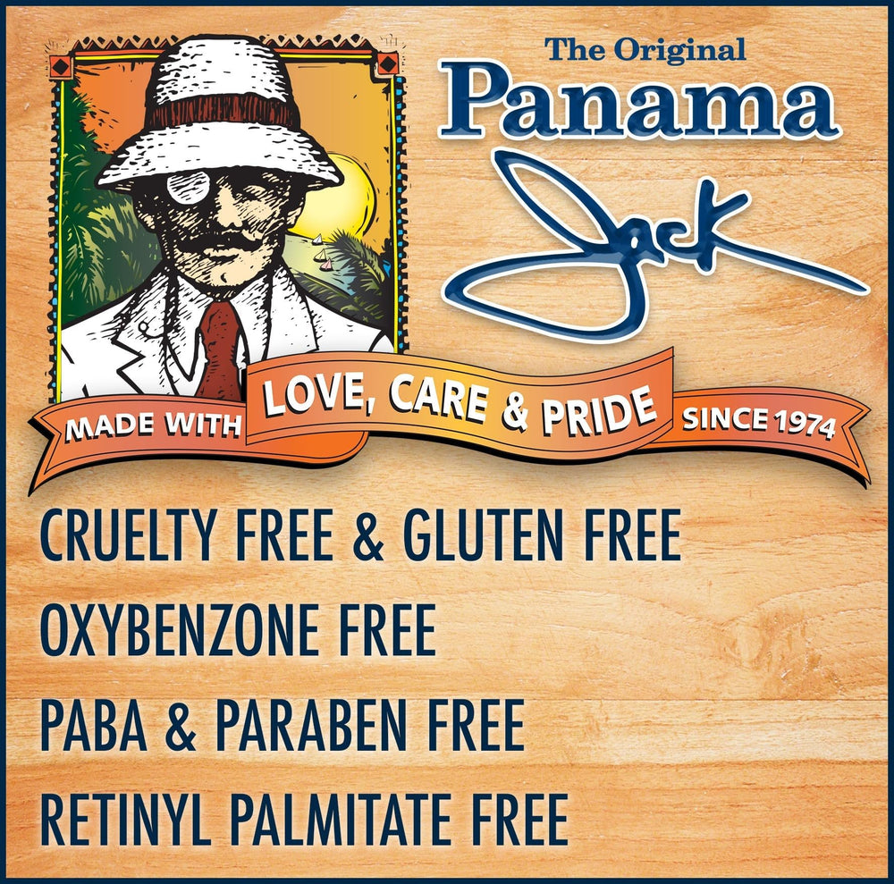 Panama Jack Sunscreen Lip Balm Dreamsicle in pack, sweetly scented SPF protection on the go
