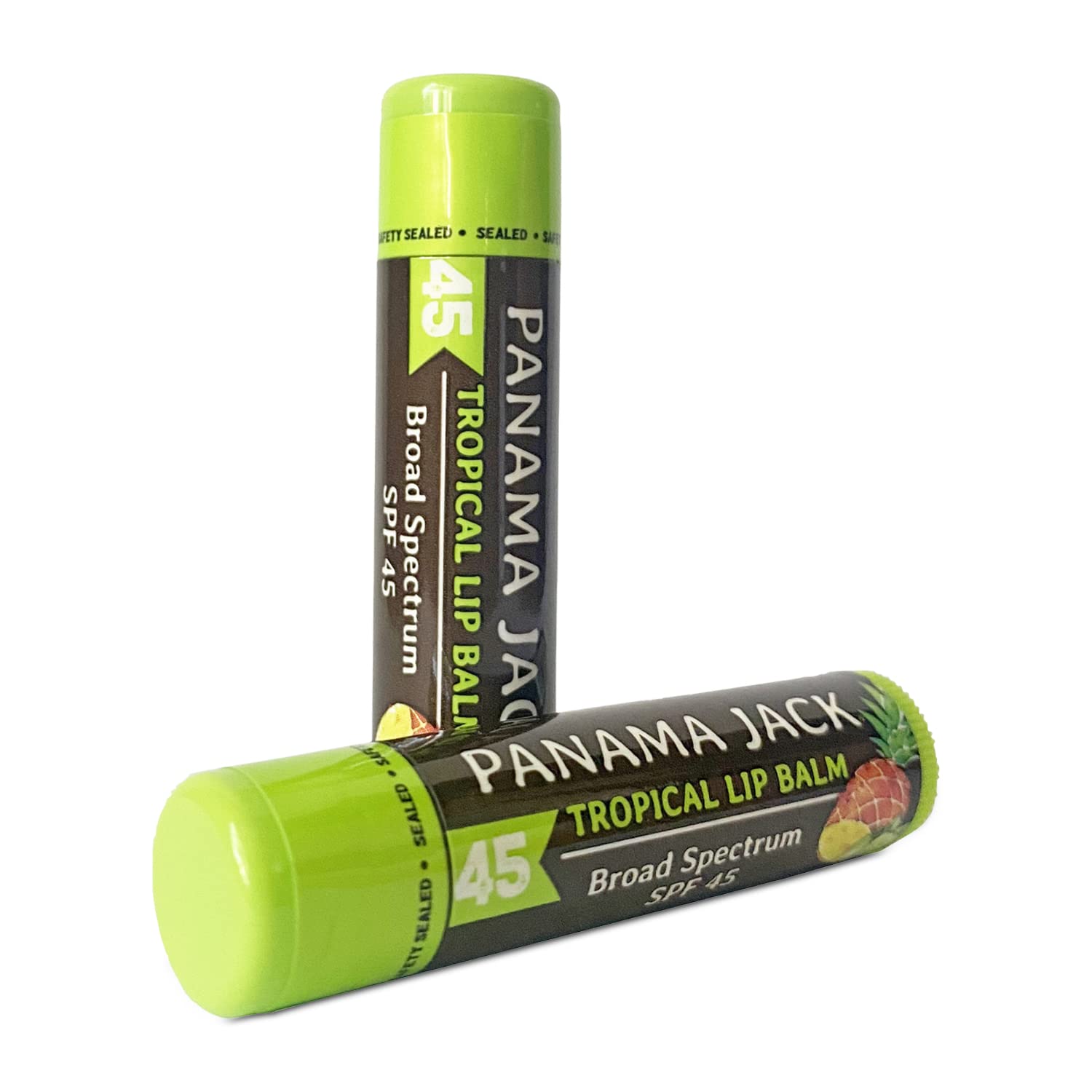Panama Jack lip balm texture image showing smooth glide on lips.