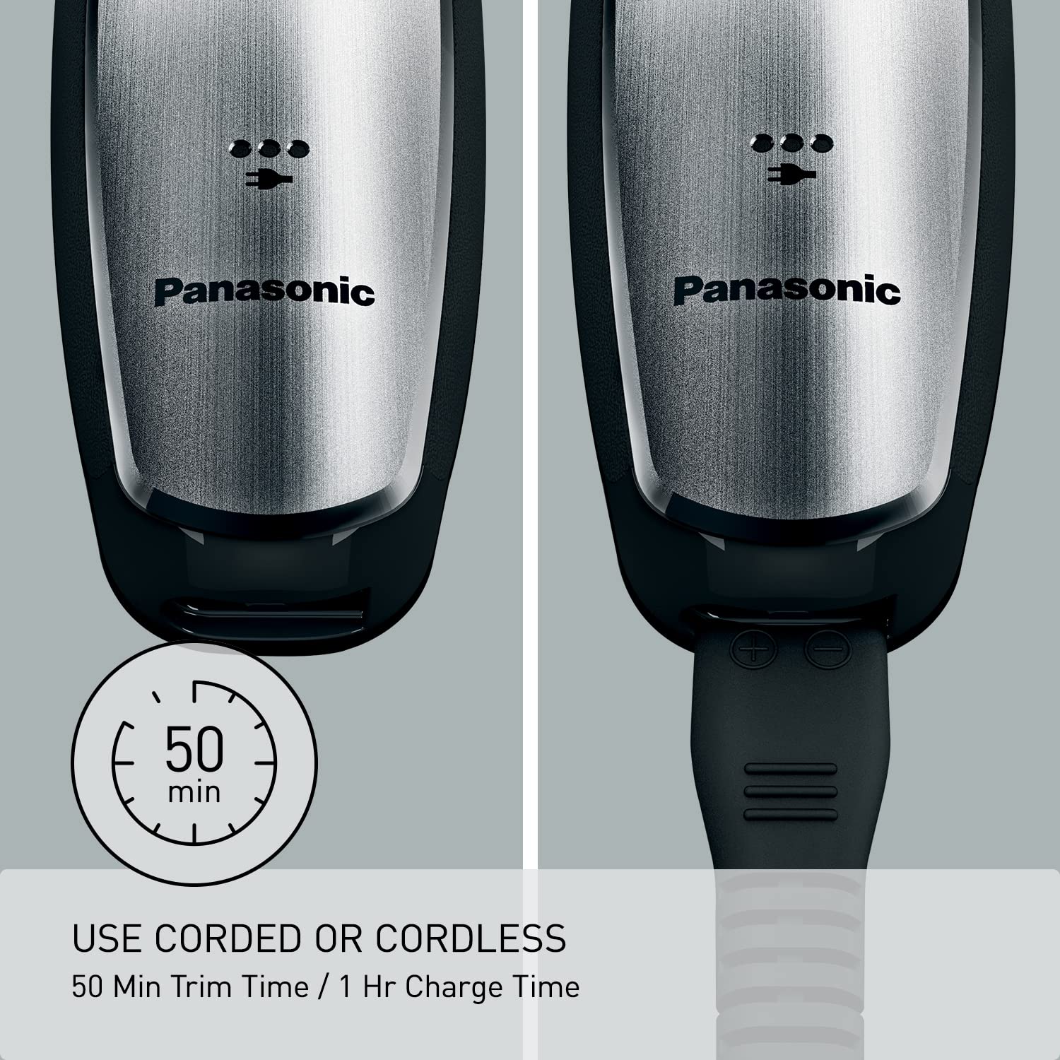 Panasonic ER-GB80-S washable design for easy cleanup after use