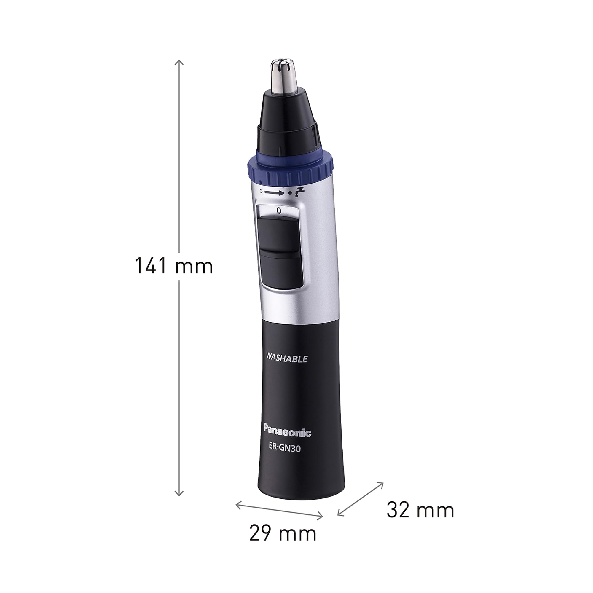 Panasonic ER-GN30-K waterproof-maintenance for easy cleaning